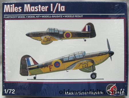 Pavla 1/72 Miles Master I/1a - Build 1 or 1a Variants, 72036 plastic model kit